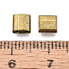 Electroplate Opaque Glass Seed Beads SEED-S023-20C-02-3