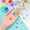 200Pcs 8 Colors Acrylic European Beads MACR-FH0001-05-3