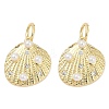 Brass Micro Pave Cubic Zirconia Pendants KK-U058-15G-1