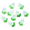 10Pcs Glass Pendants PALLOY-YW00063-05-1
