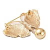 KC Gold Plated Alloy Brooches JEWB-L017-04KCG-02-2