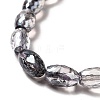 Electroplate Transparent Glass Beads Strand GLAA-G088-06-4