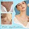 12Pcs 1MM Brass Wheat Chain Adjustable Slider Necklaces NJEW-NB0001-30-5