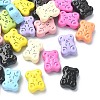 Spray Painted Alloy Beads FIND-CJ0001-46B-1
