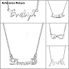 Rhodium Plated 925 Sterling Silver Cable Chains Necklace Makings STER-B001-01P-4