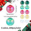 Christmas Themed Transparent Acrylic Beads MACR-SP0001-30A-2