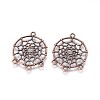 Tibetan Style Alloy Chandelier Components Links TIBE-A30127-R-NR-2
