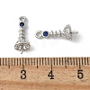 Brass Micro Pave Cubic Zirconia Peg Bails Charms KK-D324-26P-2