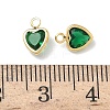 Brass Glass Charms KK-Z136-19G-01-3