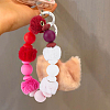 20Pcs 5 Colors Imitation Mink Fur European Beads FIND-PA0001-62B-6