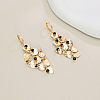 Brass Heart Tassel Hoop Earrings DC3411-1