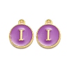 Golden Plated Alloy Enamel Charms ENAM-Q437-12I-1