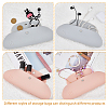 HOBBIESAY 2Pcs 2 Colors Silicone Storage Bag for Cosmetics AJEW-HY0001-62-5