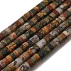 Natural Polychrome Jasper/Picasso Stone/Picasso Jasper Beads Strands GG-CBA8682-B05-2