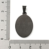 304 Stainless Steel Pendants STAS-C102-09A-EB-3