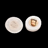 1-Hole Resin Alloy Shank Buttons FIND-B065-03G-07-2