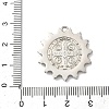 304 Stainless Steel & Rhinestone Pendants STAS-G371-09A-01P-3