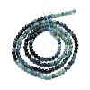 Natural Gradient Blue Tourmaline Beads Strands G-P457-A01-14A-3