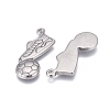 Non-Tarnish 304 Stainless Steel Pendants STAS-F249-08P-2