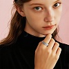 304 Stainless Steel Rotatable Finger Rings WG2DCA1-02-2