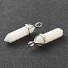 Natural White Jade Pendants G-M378-01P-A12-3