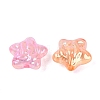UV Plating Transparent Acrylic Beads OACR-Q204-10-2