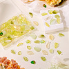 11 Styles Transparent Spray Painted Glass Pendants GGLA-TA0002-11-6