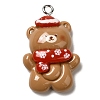 Christmas Opaque Resin Pendants CRES-D016-02B-1