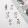 Tarnish Resistant 304 Stainless Steel Clip-On Earrings Findings X-STAS-Q185-01-5