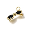 Brass Enamel Pendants KK-C262-53G-2