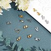 SUNNYCLUE 40Pcs 2 Colors 304 Stainless Steel Clip-on Earring Findings STAS-SC0004-26-4
