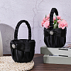 Polyester Flower Baskets with Handle AJEW-CP0010-64-3