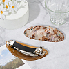 2Pcs 2 Colors Resin and Iron Hair Barrettes PHAR-GO0001-07B-3