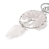 Natural Quartz Crystal Keychain KEYC-K022-01P-13-2