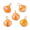 Imitation Jade Glass Pendants KK-Q777-04LG-3