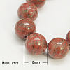 Natural Sesame Jasper/Kiwi Jasper Beads Strands X-G-G149-8mm-2-1