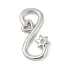 Brass S-Hook Clasps KK-S527-06P-1