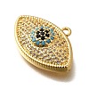 Brass Micro Pave Cubic Zirconia Pendants KK-U055-23G-2