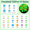 702Pcs 18 Styles Luminous Acrylic Beads MACR-TA0002-09-4