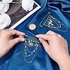2Pcs 2 Styles Steel Brooches JEWB-BM0001-01G-3