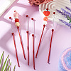 4Pcs DIY Alloy Beadable Crochet Hooks AJEW-TA0003-50A-7