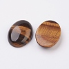 Natural Tiger Eye Flat Back Cabochons LS-G-G741-25x35mm-01-2