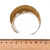 304 Stainless Steel Cuff Bangles for Women BJEW-F509-02A-G-5