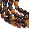 Three-Color Natural Tiger Eye Beads Strands G-L642-F08-4mm-4