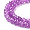 Crackle Glass Beads Strands CCG-Q001-10mm-M-4