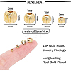 Brass Beads KK-BC0005-55G-5