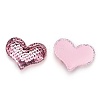 Glitter Sequins Fabric Heart Padded Patches DIY-WH0083-A-M-3