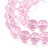 Baking Paint Transparent Glass Beads Strands DGLA-N006-8mm-01-3