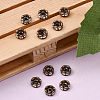 Brass Rhinestone Spacer Beads RB-A014-L6mm-01R-NF-4