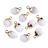 Natural White Jade Charms G-N326-58G-1